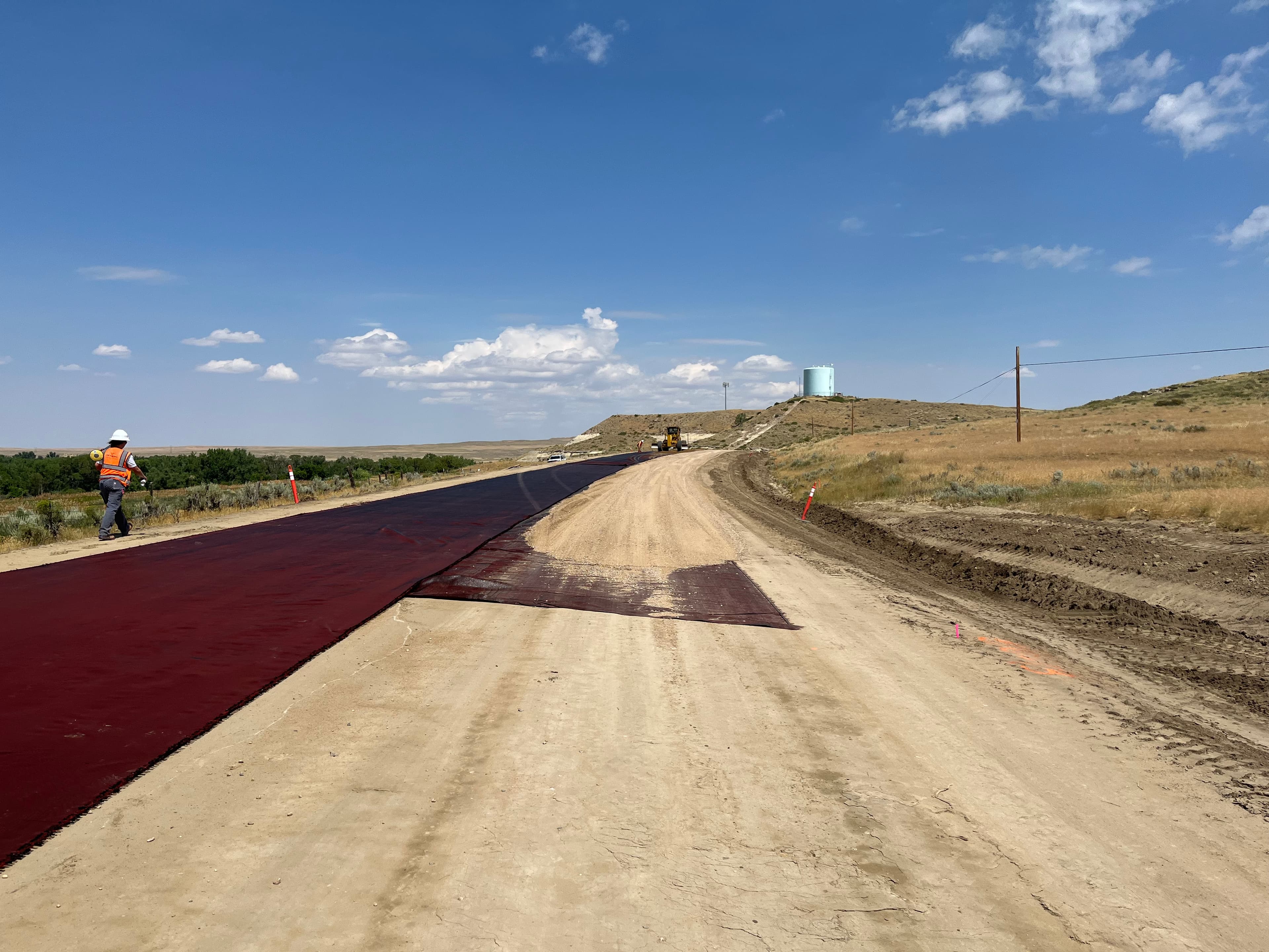 MIRAFI RS380i reinforced soft clay soils, providing separation and stabilization in one step.