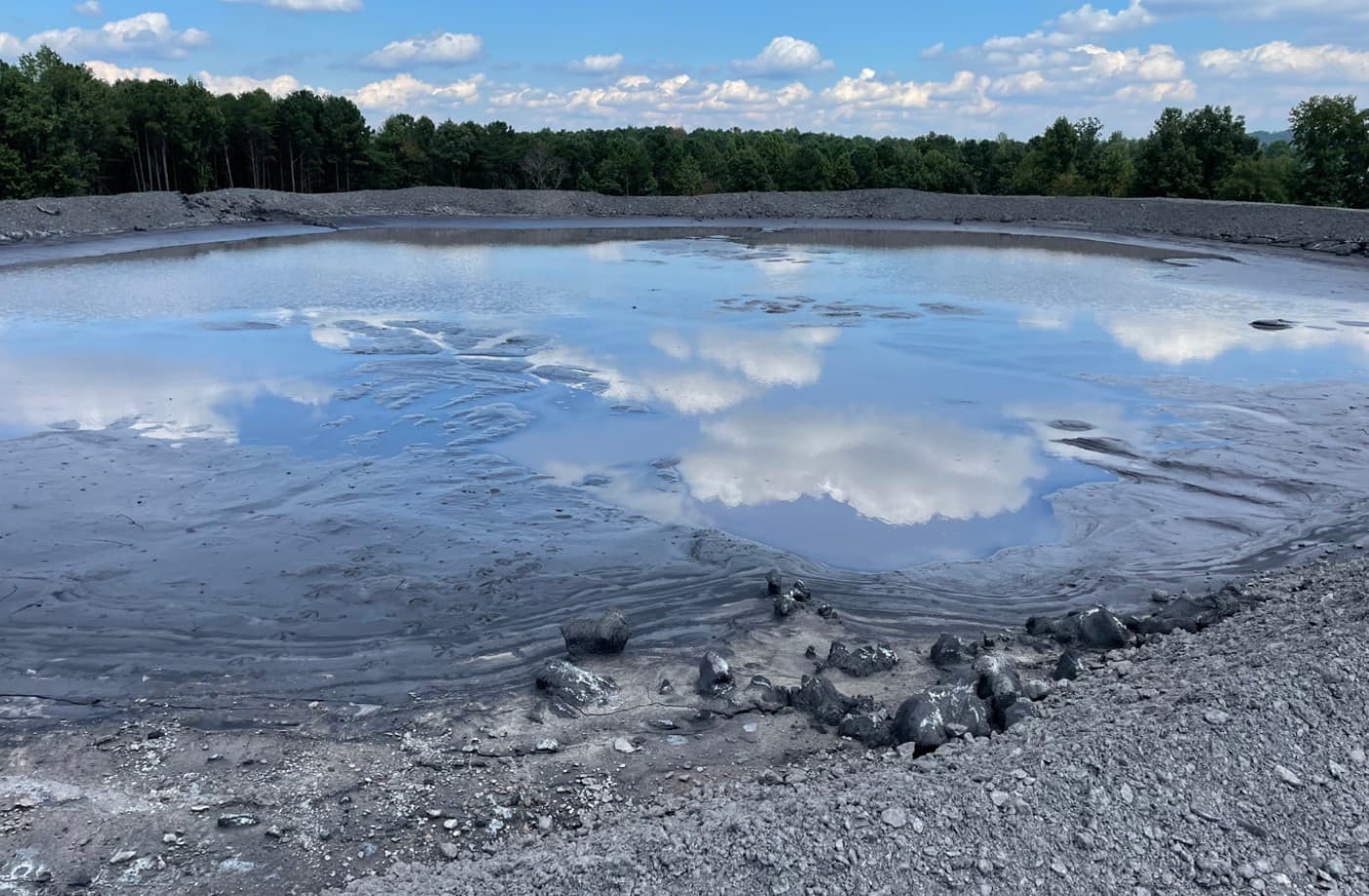 Impoundment remaining to be covered.